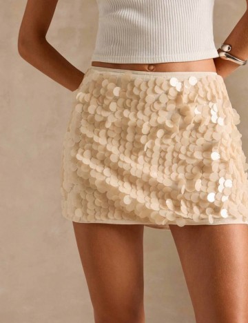 Fustă mini Shein, bej