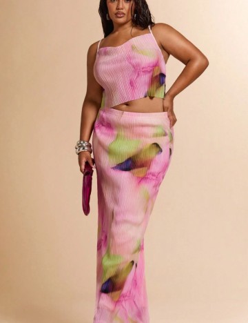 Compleu Shein Curve+, roz