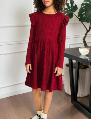 Rochie midi Shein, vișiniu