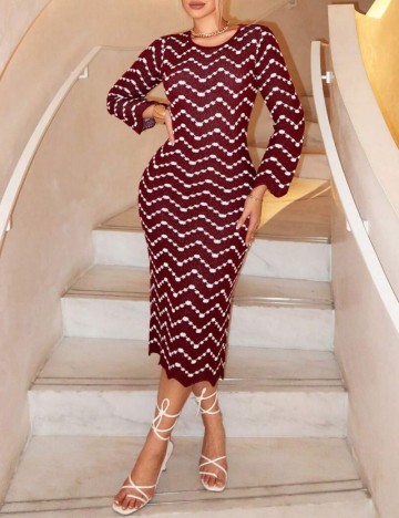 Rochie tricotată Shein, mix culori