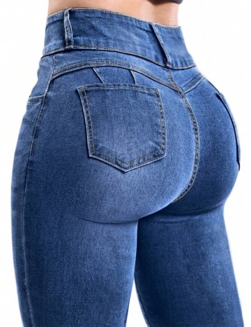 Jeans Shein, albastru