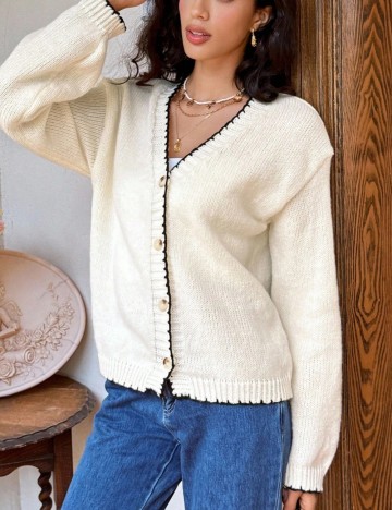 Cardigan Shein, crem