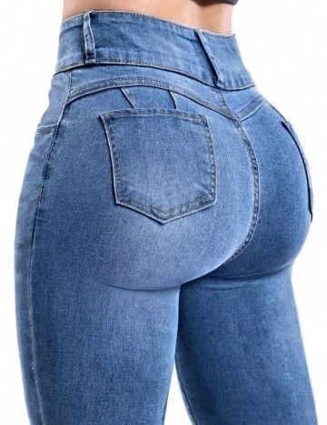 Jeans Shein, albastru