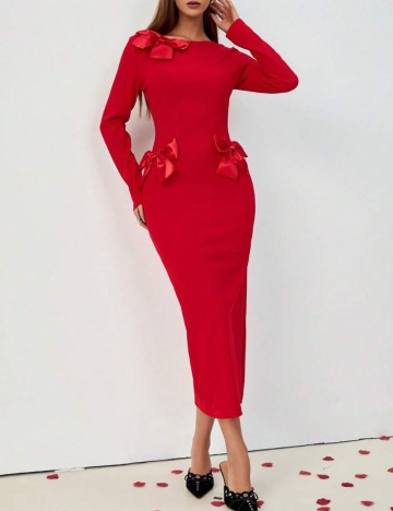 Rochie maxi Shein, roșu