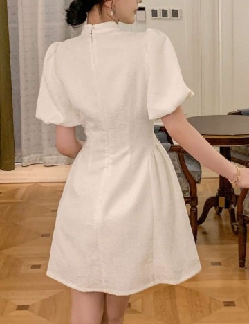 Rochie mini Shein DAZY, crem