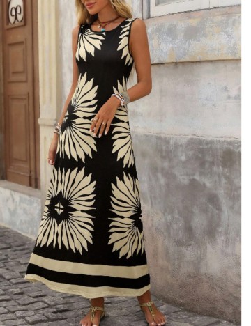 Rochie maxi Shein, mix culori