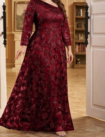 Rochie maxi Shein, vișiniu