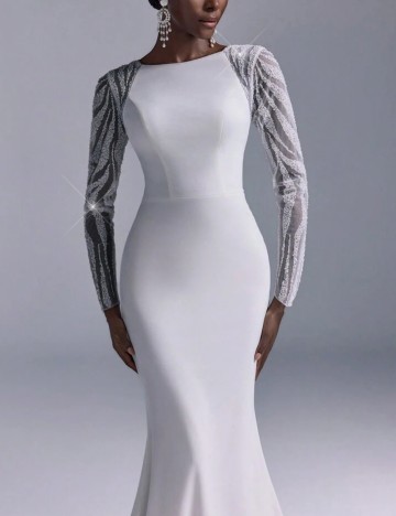 Rochie de ocazie și bridal Shein, alb