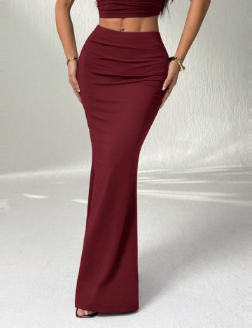 Fustă maxi Shein, vișiniu