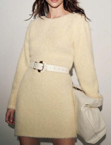 Rochie mini Shein, crem