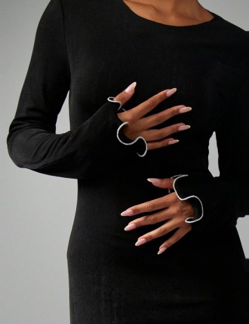 Rochie maxi Shein Missguided, negru