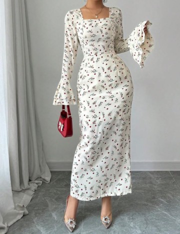 Rochie maxi Shein, mix culori