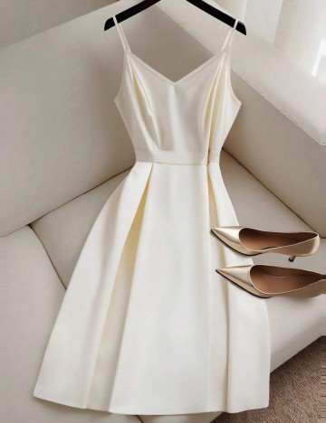 Rochie midi Shein, crem