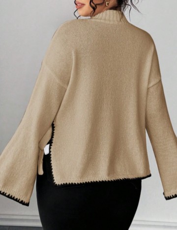 Pulover Shein Curve+, maro