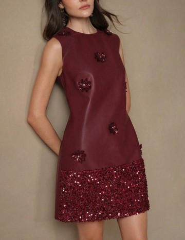 Rochie mini Shein Anewsta, vișiniu