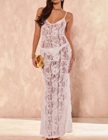 Rochie de plajă Shein, alb