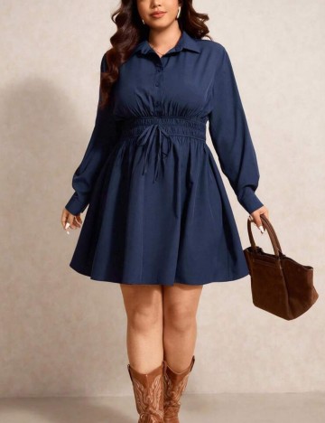 Rochie mini Shein Curve+, albastru