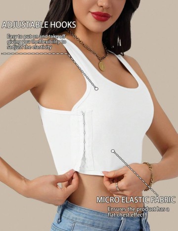 Bustieră Shein, alb