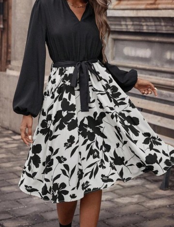 Rochie midi Shein, mix culori