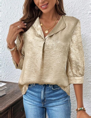 Cămașă Shein, auriu