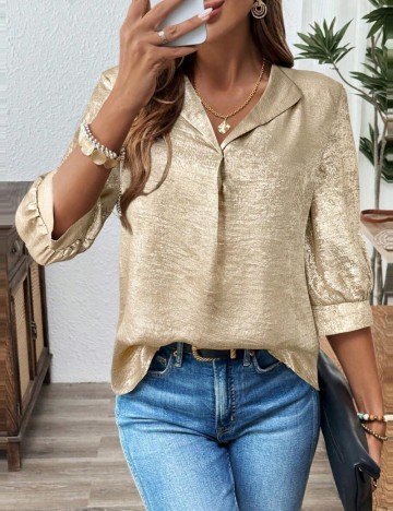 Cămașă Shein, auriu