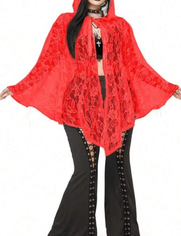 Cardigan Shein Curve+, roșu