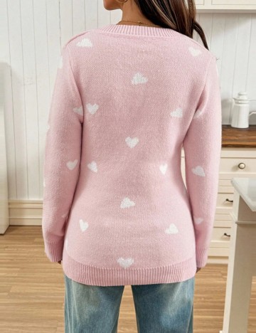 Pulover Shein Curve+, roz