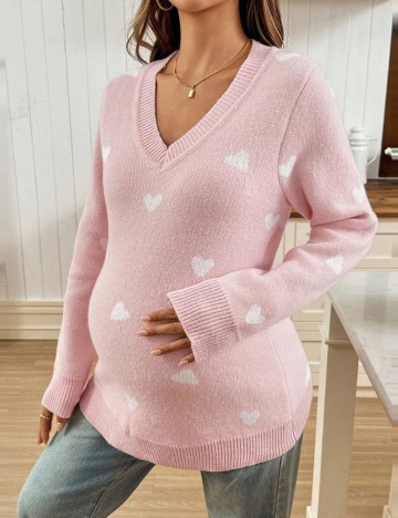 Pulover Shein Curve+, roz