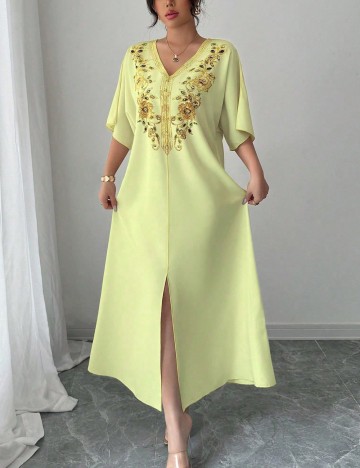 Rochie midi Shein, galben