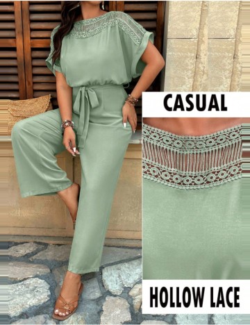 Salopetă lungă Shein Curve+, verde