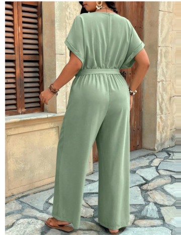 Salopetă lungă Shein Curve+, verde