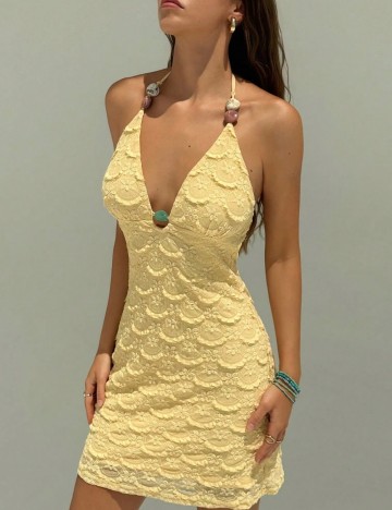 Rochie mini Shein, galben