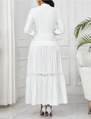 Rochie maxi Shein, crem