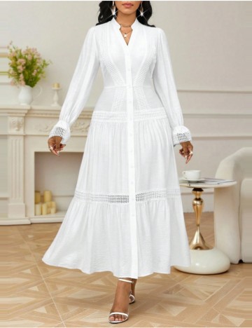 Rochie maxi Shein, crem