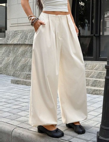 Pantaloni Shein, crem