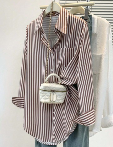 Cămașă Shein Curve+, mix culori