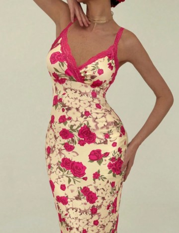 Rochie maxi Shein, mix culori