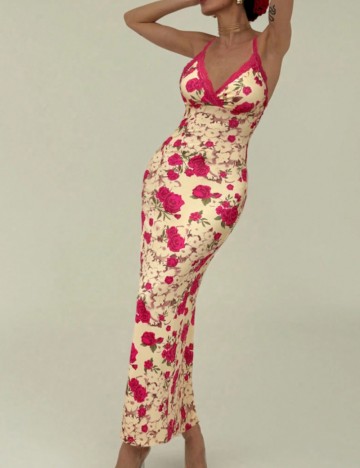 Rochie maxi Shein, mix culori