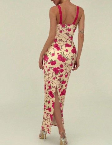 Rochie maxi Shein, mix culori