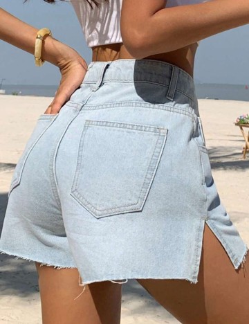 Pantaloni scurți de blugi Shein DAZY, animal print