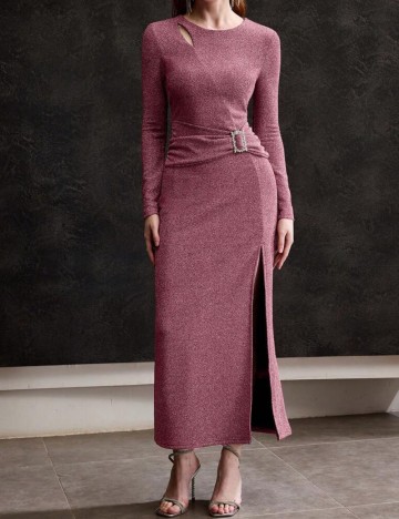 Rochie maxi Shein MOTF, roz