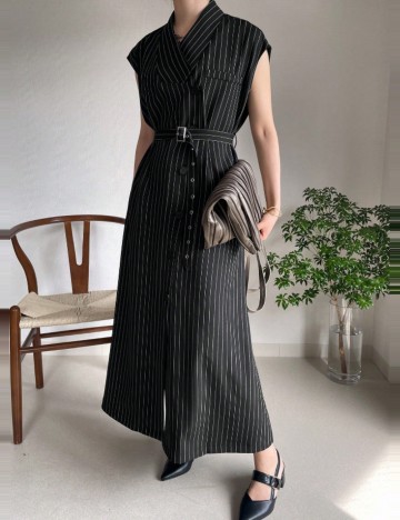 Rochie maxi Shein FRIFUL, negru