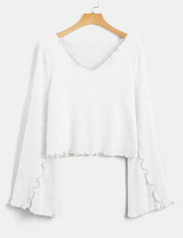 Bluză Shein Curve+, alb