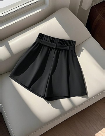 Pantaloni scurți Shein Curve+, negru