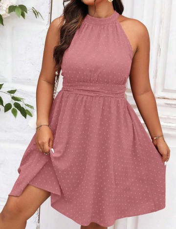Rochie mini Shein Curve+, roz