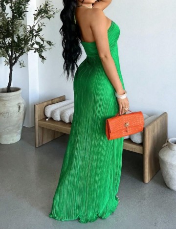 Rochie maxi Shein Curve+, verde