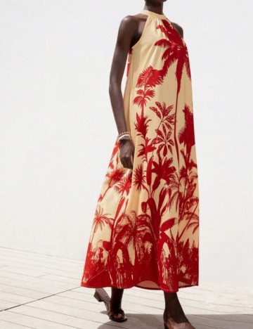 Rochie maxi Shein, crem