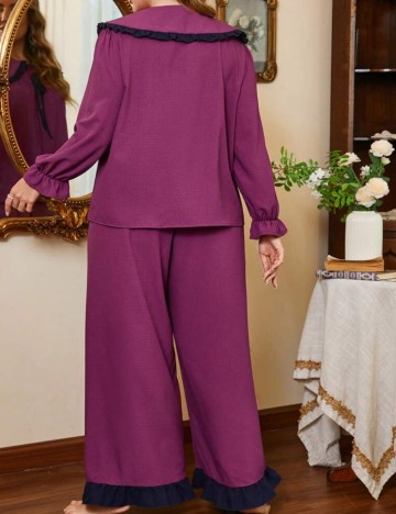 Compleu pijamale Shein Curve+, mov