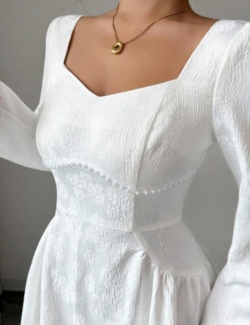 Rochie maxi Shein, alb