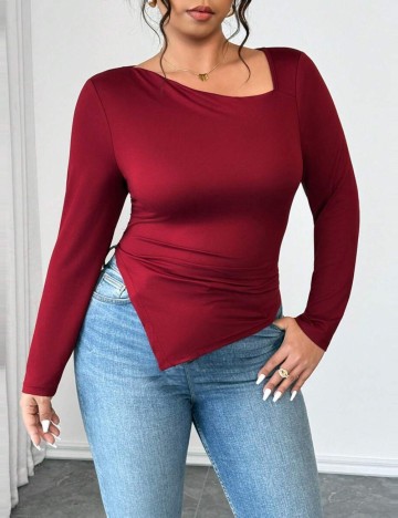 Bluză Shein, vișiniu